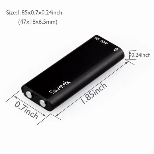 Smallest Mini USB Pen Voice Activated 8GB 16GB Digital Audio Voice Recorder Mp3 Player 192Kbps Recording WAV