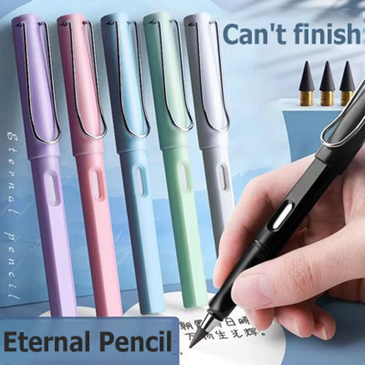 HB Eternal Pencil Set Mechanical Pencil Super Cheap No Need to Sharpen Easy to Wipe DIY Kawaii Korean Stationery School Supplies
