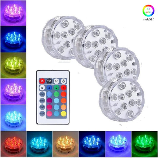 LED Swimming Pool Light for Outdoor Lighting IP68 Waterproof Underwater Hot Tub Spa Inflable Aquarium Removable Pool Accessories