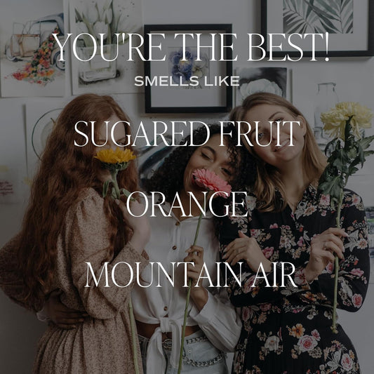 You'Re the Best Candle | Tropical Fruit and Sugared Orange, Summer Scented Soy Wax Candle for Home | 9Oz Clear Jar, 40 Hour Burn Time, Made in the USA