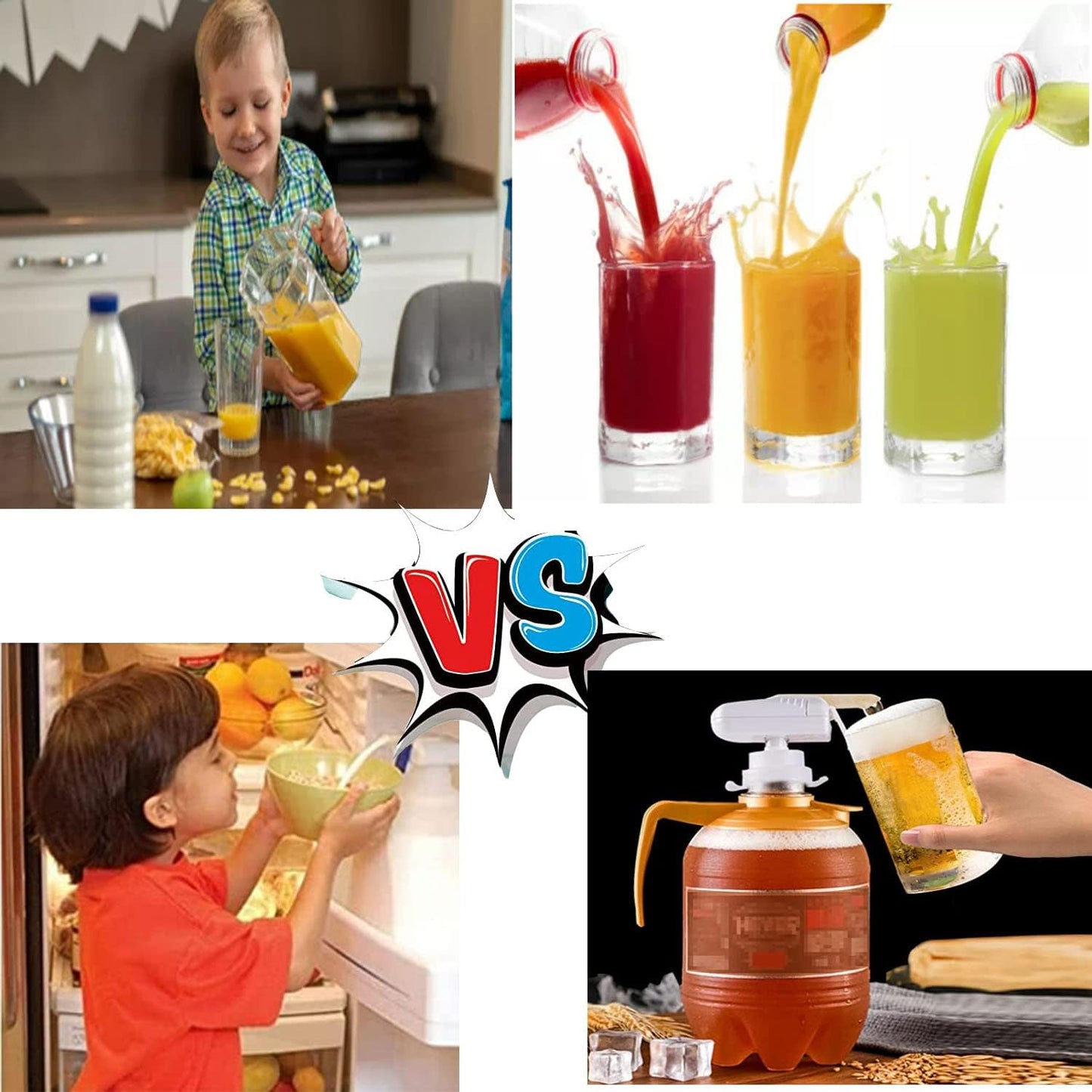 Electric Tap, Automatic Drink Dispenser - Portable, Suitable for Home and Outdoor Kitchens (2 Pack)