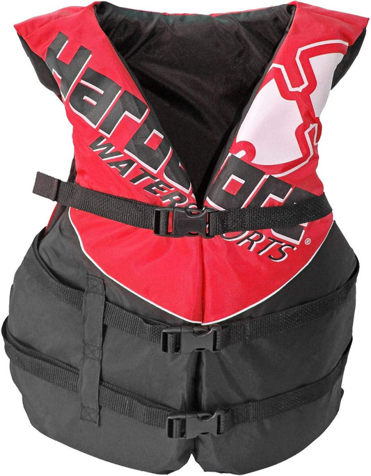 Hardcore Coast Guard Type III PFD for Youth Child Teen Adult; Life Vest Flotation Device; Life Jacket Paddle Vest for Big Kids, Jet Ski, Wakeboard, Hardshell Kayak Life Jacket