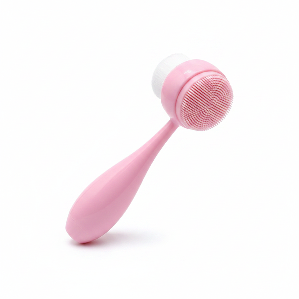 Pink Facial Cleansing Brush - Detail