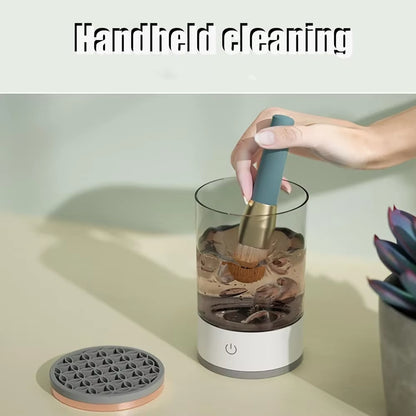 3 in 1 Electric Makeup Brush Cleaner Automatic Spinner Makeup Brush Holder Stand Women Lazy Cleaning Brush Washer Quick Dry Tool