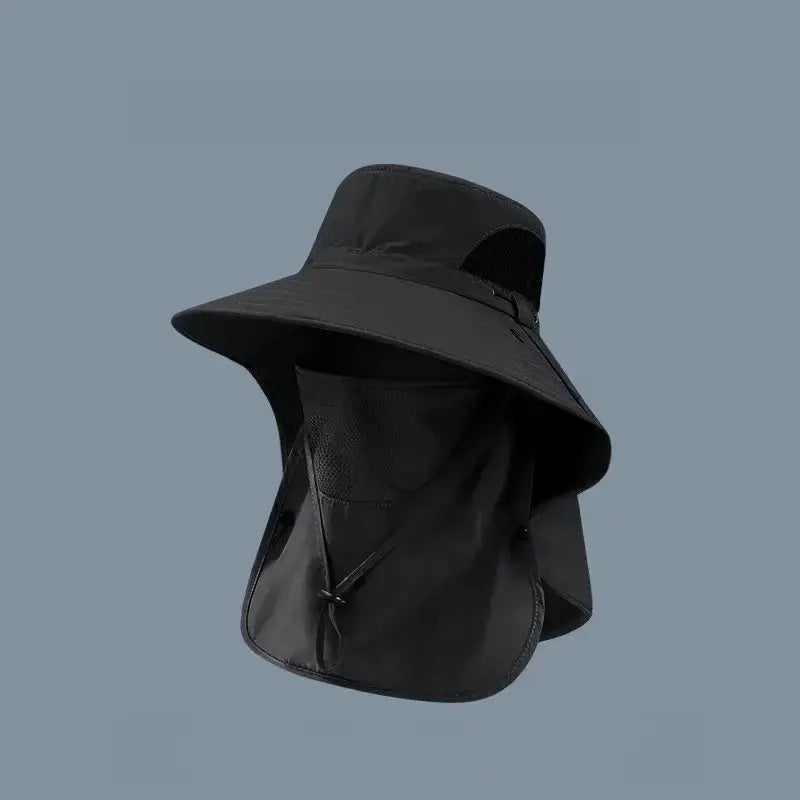 Spring/Summer Fisherman'S Hat Detachable Outdoor Fishing Face Covering Neck Protection Sun Hat