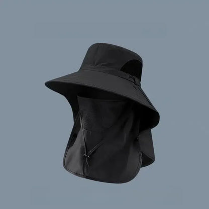 Spring/Summer Fisherman'S Hat Detachable Outdoor Fishing Face Covering Neck Protection Sun Hat
