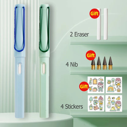 HB Eternal Pencil Set Mechanical Pencil Super Cheap No Need to Sharpen Easy to Wipe DIY Kawaii Korean Stationery School Supplies
