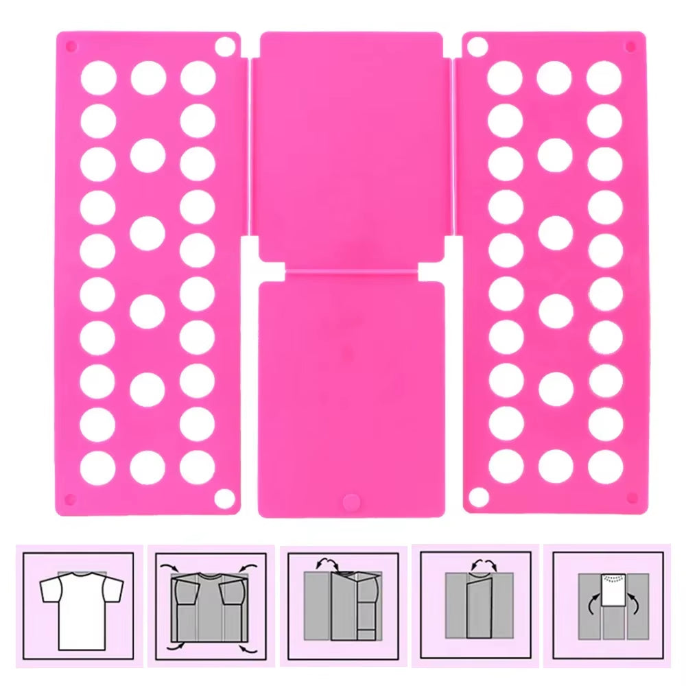 Kids Magic Clothes Folder T Shirts Jumpers Organizer Fold save Time Clothes Holder Quick Clothes Folding Board Home Storage