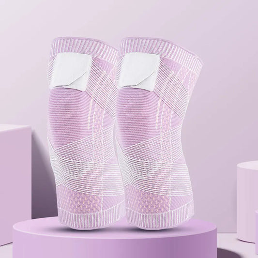 1 Pair Sports Kneepad Men Women Pressurized Elastic Knee Pads Support Fitness Gear Basketball Volleyball Brace Protector Bandage