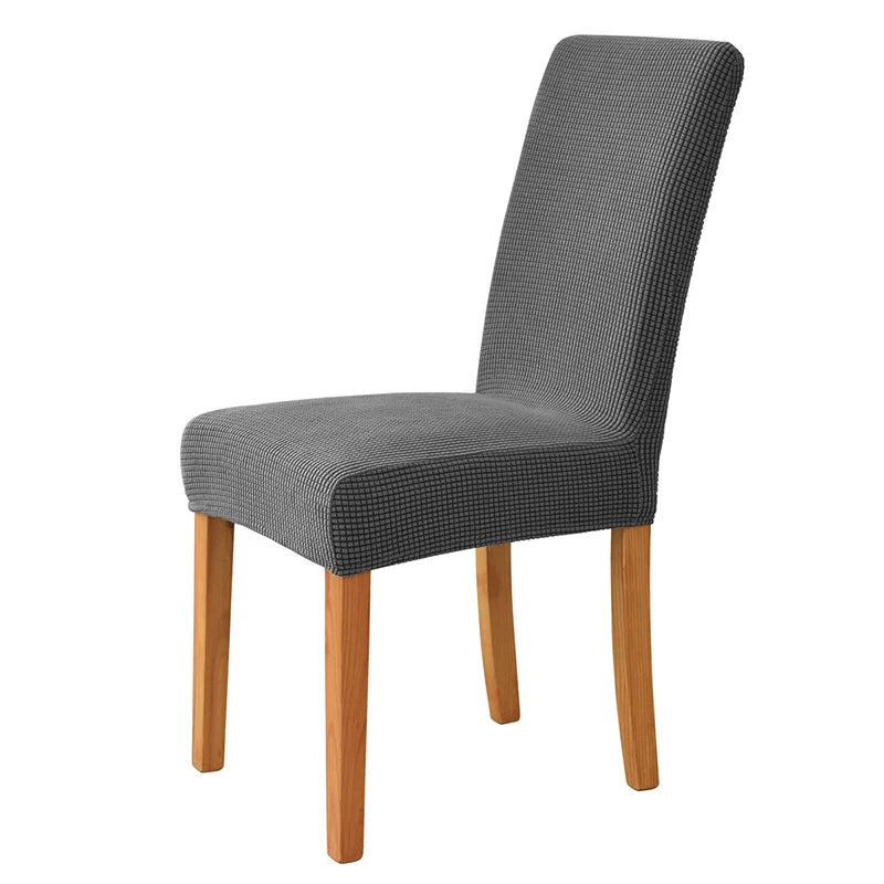 Jacquard Corn Kernel Fabric Chair Cover Universal Size Cheap Chair Covers Stretch Seat Slipcovers for Dining Room Home Decor 1PC