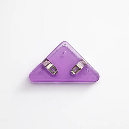 10Pcs Triangle Corner Clips File Paper Clip File Index Photo Clamp Page Holder Stationery Multifunctional Office Desk Organizer