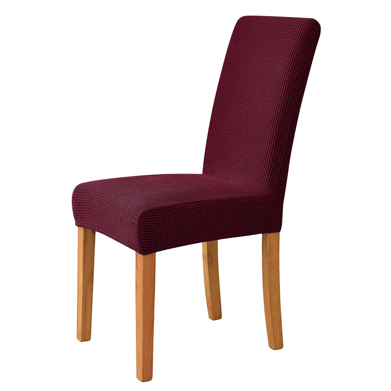 Jacquard Corn Kernel Fabric Chair Cover Universal Size Cheap Chair Covers Stretch Seat Slipcovers for Dining Room Home Decor 1PC
