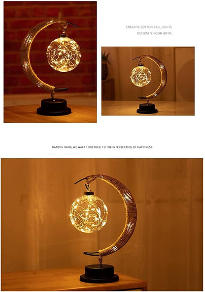 Moon Lamp, LED Night Light for Bedroom, Crescent Moon Shape with USB Powered, Tabletop Ambient Light for Home Decor, Nursery, Kids Room | Romantic Gift, Birthday, Christmas Decoration