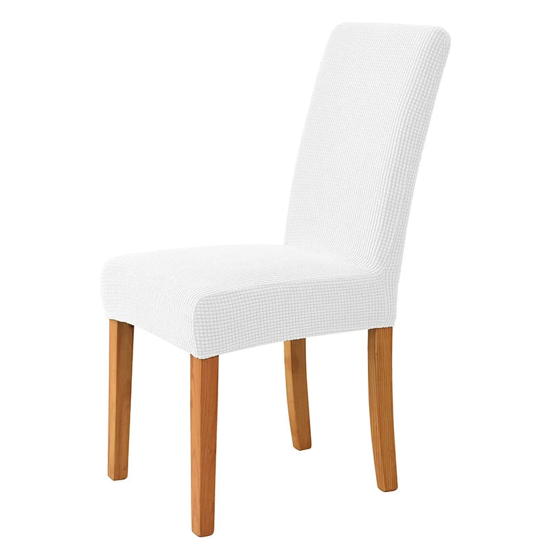 Jacquard Corn Kernel Fabric Chair Cover Universal Size Cheap Chair Covers Stretch Seat Slipcovers for Dining Room Home Decor 1PC