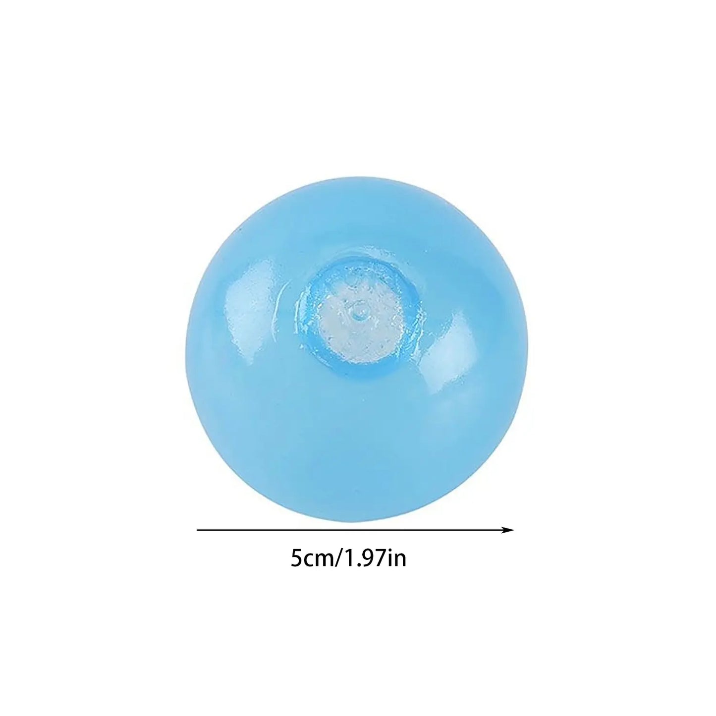 Glow-In-The-Dark Sticky Wall Balls Set, Stress Relief Toy for Adults, Perfect Gift for Birthdays & Halloween, Sensory, 6-Piece Anxiety Reducer