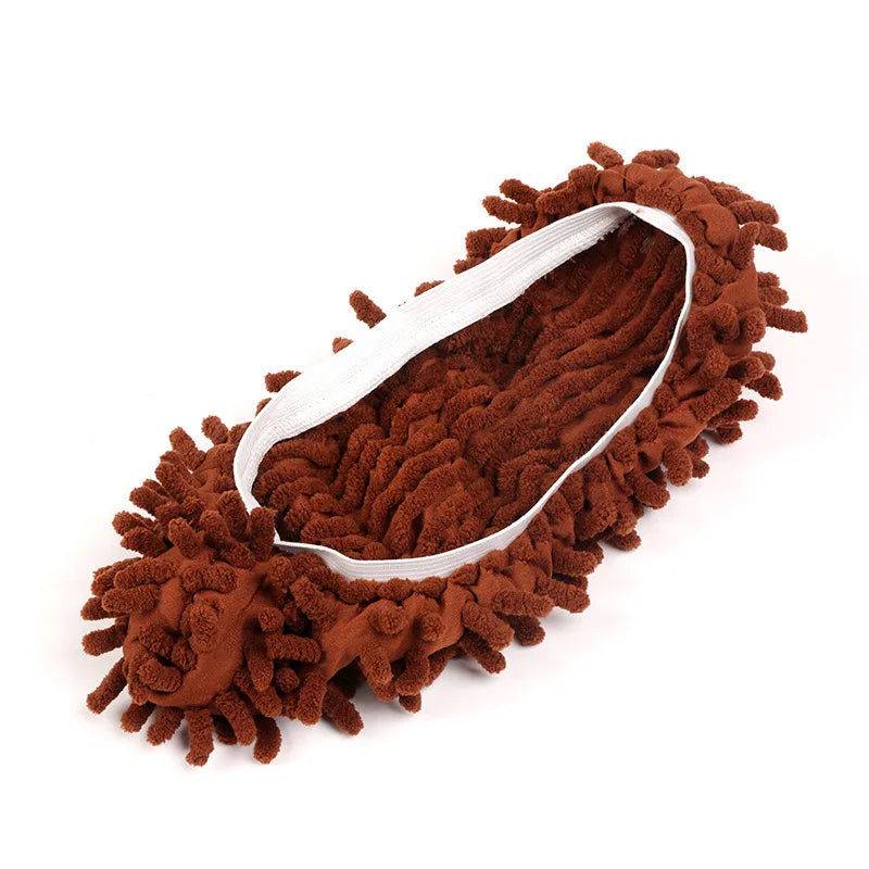 Chenille Dust Mop Slippers Home Floor Cleaning Mopping Shoes Water Uptake Foot Socks Mop Caps Multifunction Cleaning Shoes New