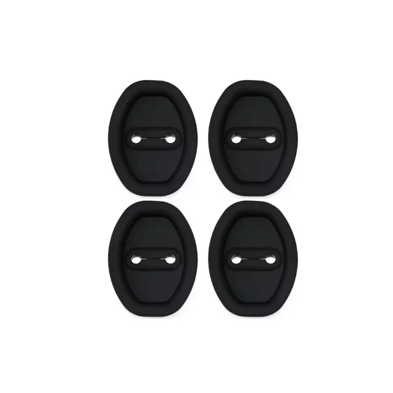 Universal Car Door Slamming Anti-Vibration Silicone Cushioning Mute Shock Absorber Protective Cover Door Latch Protection Pads