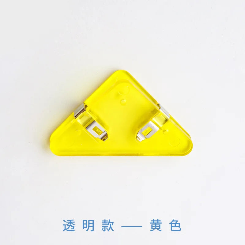 10Pcs Triangle Corner Clips File Paper Clip File Index Photo Clamp Page Holder Stationery Multifunctional Office Desk Organizer