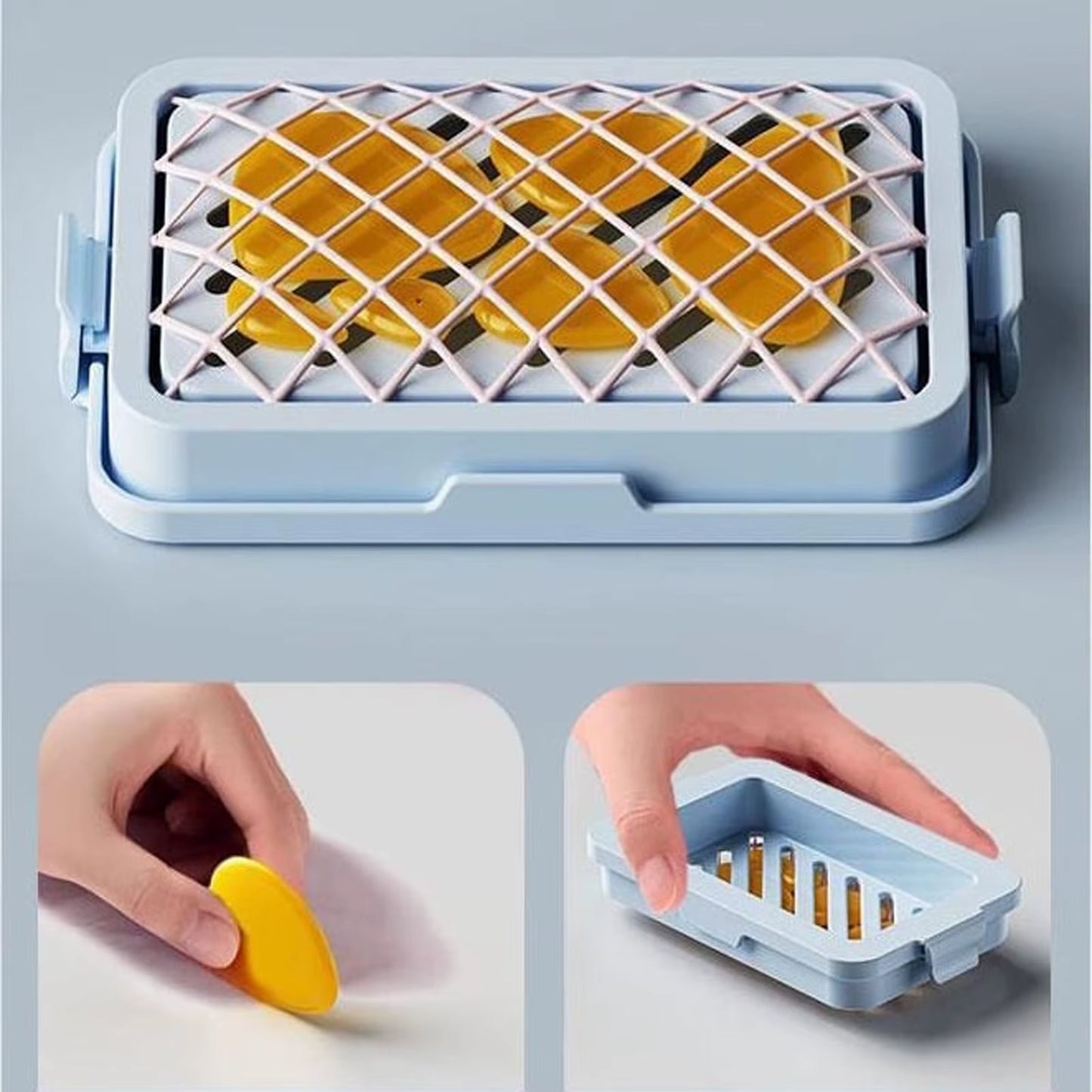 Multifunctional Foaming Soap Box Soap Storage Box High Elastic Mesh Material Bubble Maker Household Laundry Tools