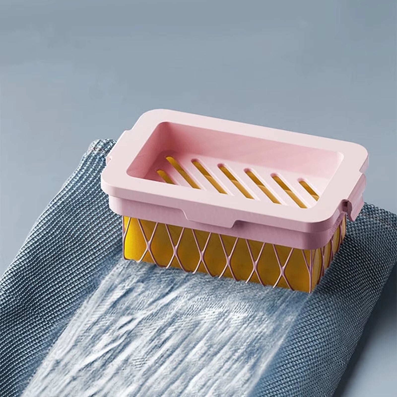 Multifunctional Foaming Soap Box Soap Storage Box High Elastic Mesh Material Bubble Maker Household Laundry Tools