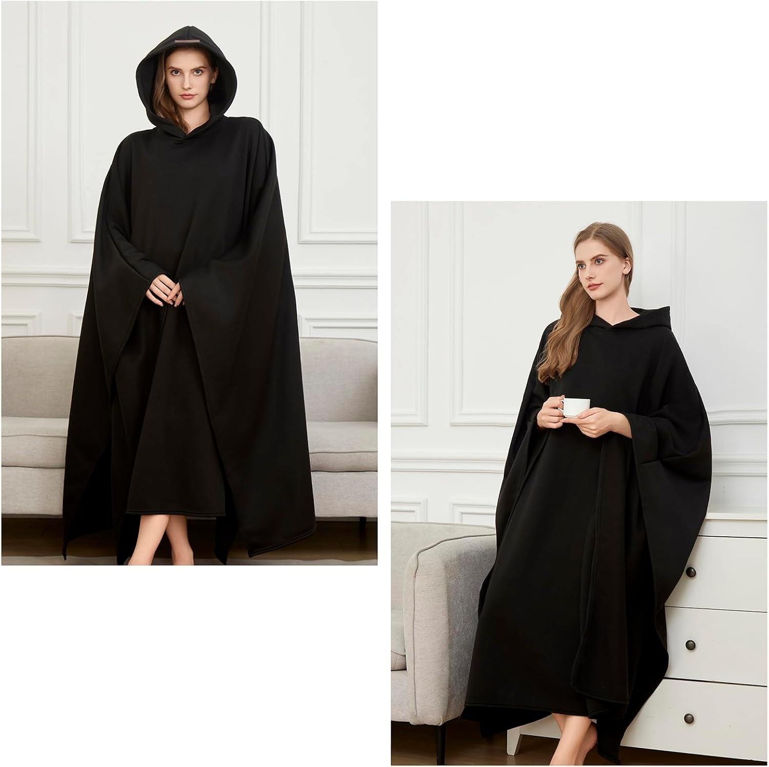 Arcane Hoodie, Loose Blanket Hoodie, Oversized Long Sleeve Sweatshirt, Calming Cloak Hoodie Men, Unisex