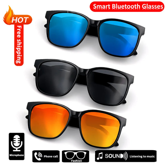 Bluetooth Eyeglasses Audio Sunglasses Eyewear UV400 Polarized Lens Earphone Open Ear Music Glasses Touch Control Christmas Gift