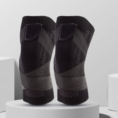 1 Pair Sports Kneepad Men Women Pressurized Elastic Knee Pads Support Fitness Gear Basketball Volleyball Brace Protector Bandage