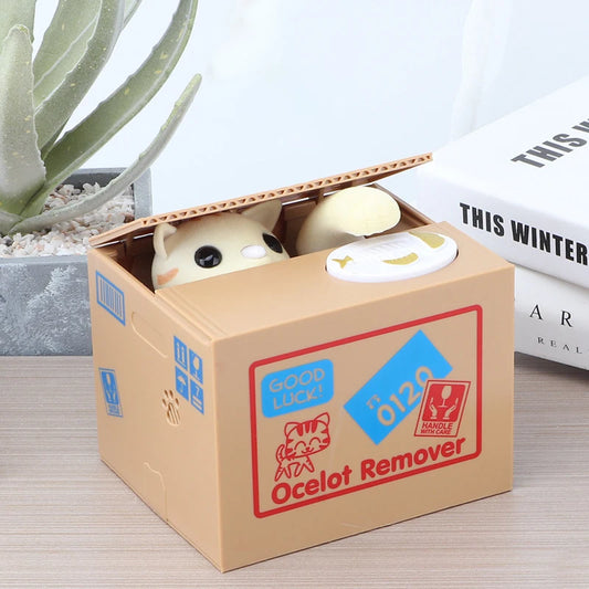 Money-Stealing Panda Fun Piggy Bank Automatic Money-Stealing Cartoon Savings Jar Creative Gift for Kids