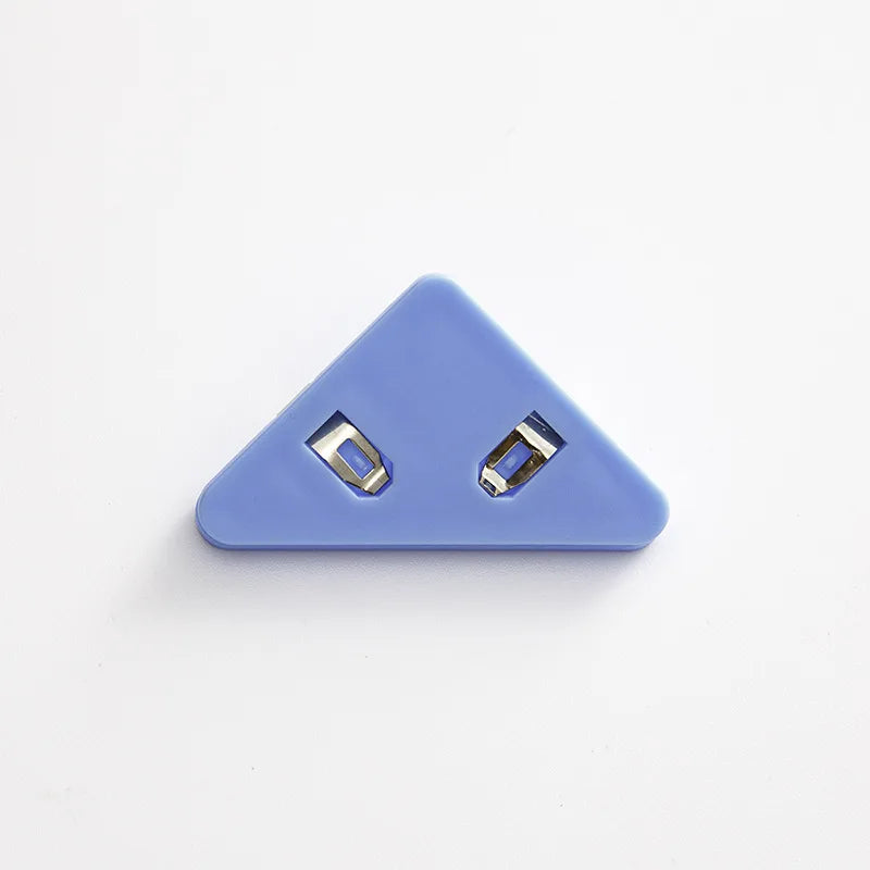 10Pcs Triangle Corner Clips File Paper Clip File Index Photo Clamp Page Holder Stationery Multifunctional Office Desk Organizer