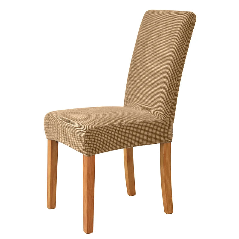 Jacquard Corn Kernel Fabric Chair Cover Universal Size Cheap Chair Covers Stretch Seat Slipcovers for Dining Room Home Decor 1PC