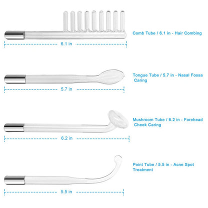 4 in 1 High Frequency Skin Therapy Wand Machine Microcurrent Massage Skin Rejuvenation Tightening Wrinkle Reducing Tool