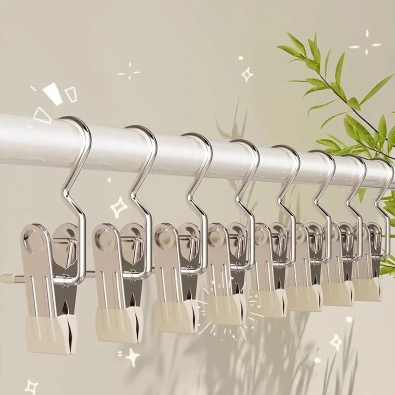 1/3/5PCS Space-Saving Clothespin Hat Pants Storage Hanging Travel Hook, Hanger Clips Towel Clips Boot Hangers for Closet