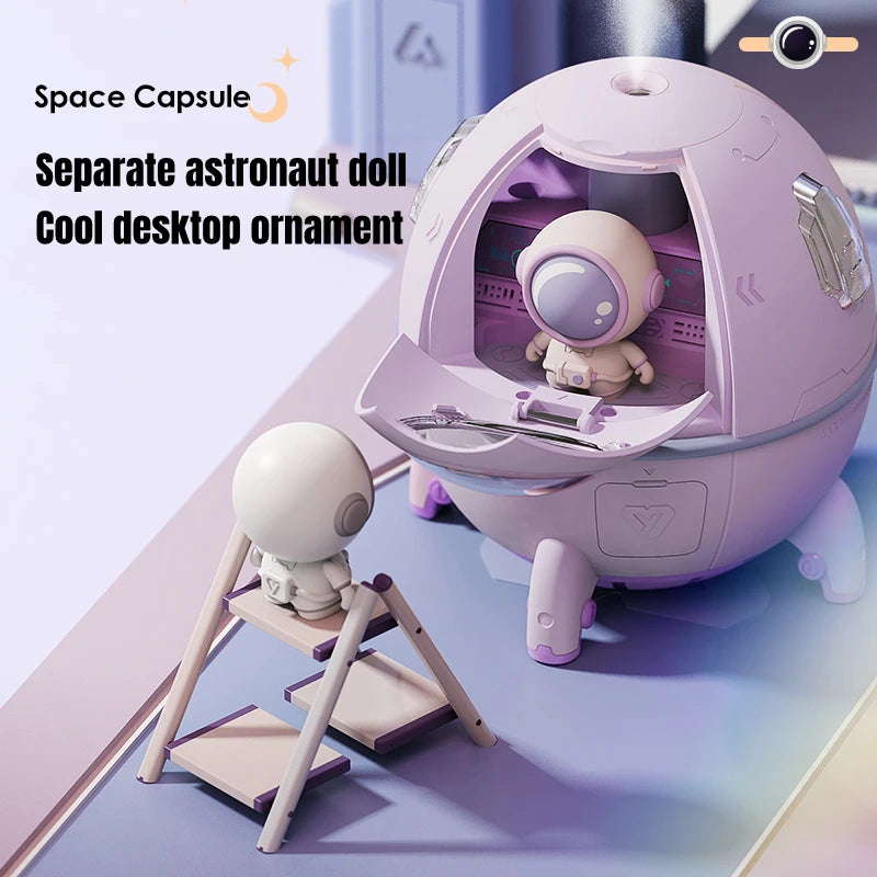 Astronaut Spaceship Aromatherapy Air Humidifier Purifier USB Electric Water Fragrance Diffuser Humidificador for Home Room