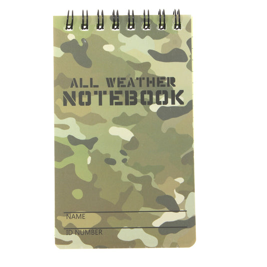 1 Pieces Camouflage Printing Note Book Paper Waterproof Writing Paper in Rain Tactical Note Book Notebook All Weather Outdoors