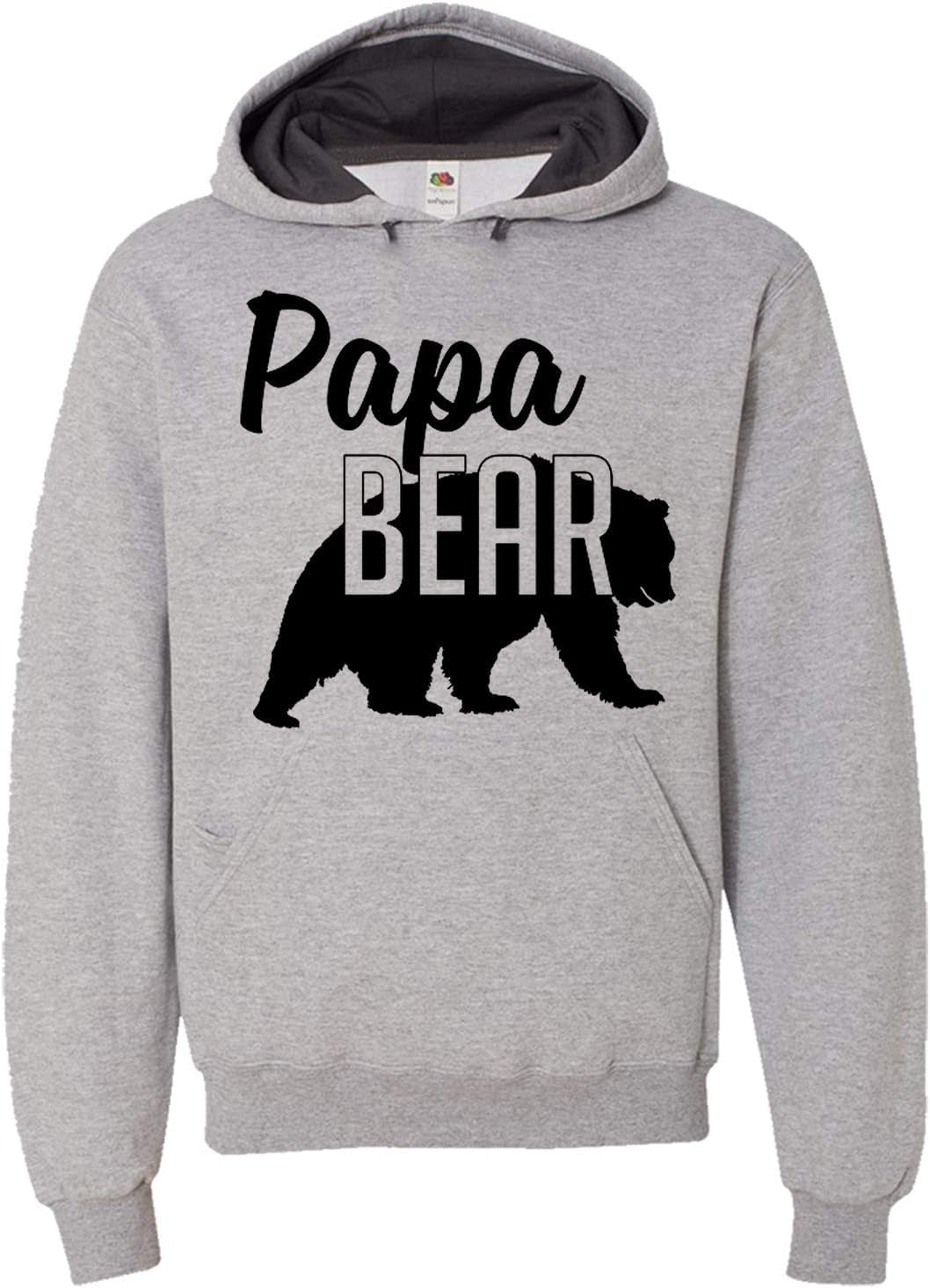 Papa Bear Hoodie for Men – Cute Matching Family Papa Bear Sweatshirt, Soft Pullover Hoodie, for Dad