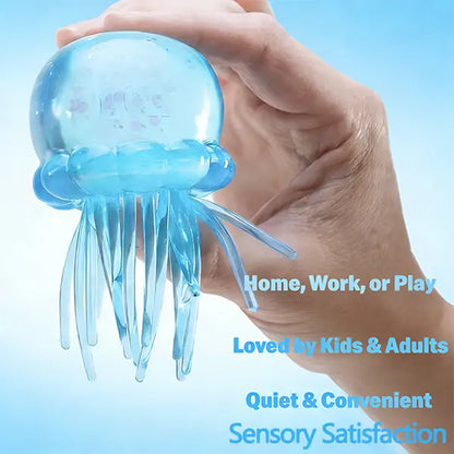 Jellyfish Squeeze Stress Ball, Soft Fidget Toy for Anxiety Relief, Quiet Sensory Play for Kids & Adults&Sports
