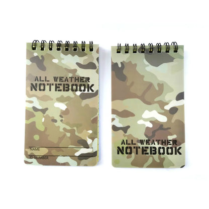 1 Pieces Camouflage Printing Note Book Paper Waterproof Writing Paper in Rain Tactical Note Book Notebook All Weather Outdoors