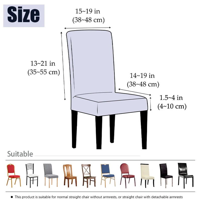 Jacquard Corn Kernel Fabric Chair Cover Universal Size Cheap Chair Covers Stretch Seat Slipcovers for Dining Room Home Decor 1PC