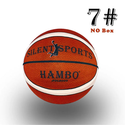 Silent Basketball Size 7#(29.5")6#/5# Dribbling Indoor Grooved Airless Foam Basketball Quiet Dribbling Training Silent Ball Gift