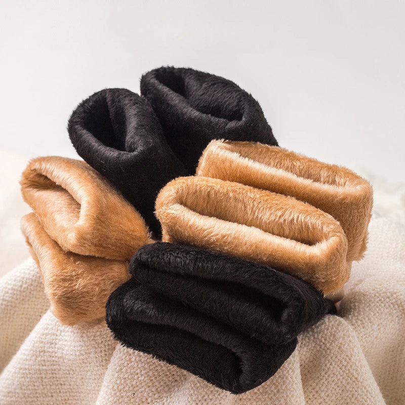 1-20Pairs Women Winter Warm Short Socks Thick Thermal Cashmere Wool Nylon Velvet Floor Socks for Home Indoor Use Boots Gift