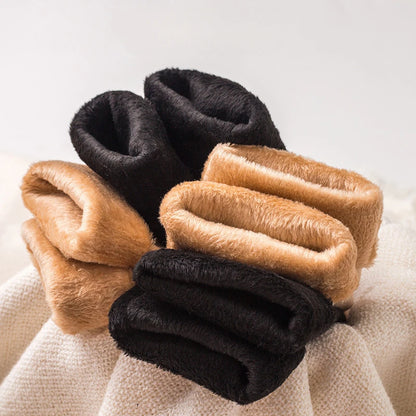 1-20Pairs Women Winter Warm Short Socks Thick Thermal Cashmere Wool Nylon Velvet Floor Socks for Home Indoor Use Boots Gift
