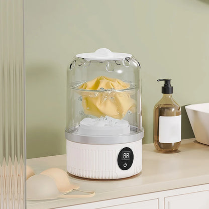 Mini Underwear Washer Rechargeable 1L Electric Socks Washing Machine Household Small Wireless Portable Laundry Underwear Cleaner