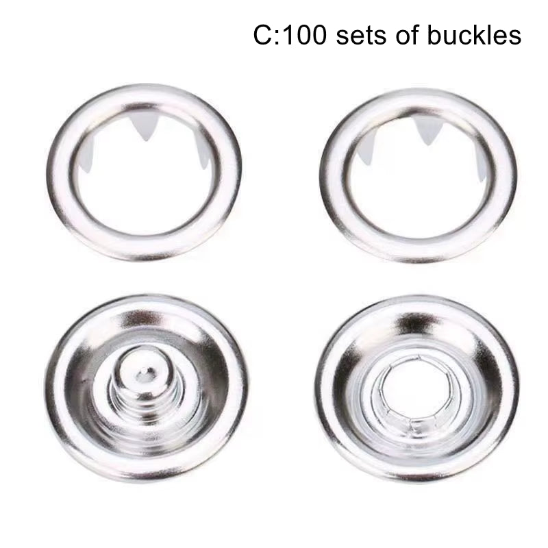 Snaps Buttons Pliers Set Snap Fasteners Kit Tool Sewing Buttons Press Studs Snap for Installing Clothes Bags