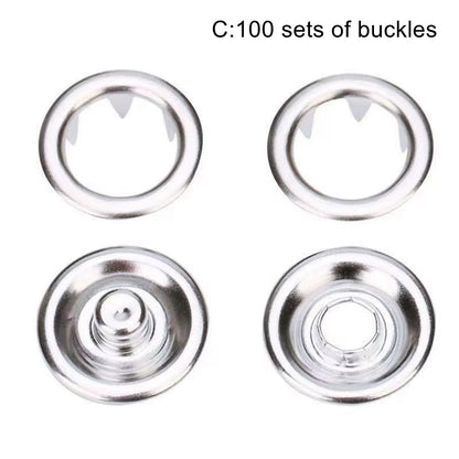 Snaps Buttons Pliers Set Snap Fasteners Kit Tool Sewing Buttons Press Studs Snap for Installing Clothes Bags