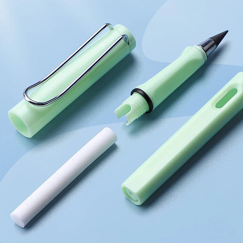 HB Eternal Pencil Set Mechanical Pencil Super Cheap No Need to Sharpen Easy to Wipe DIY Kawaii Korean Stationery School Supplies
