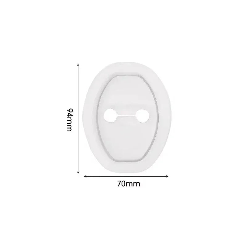 Universal Car Door Slamming Anti-Vibration Silicone Cushioning Mute Shock Absorber Protective Cover Door Latch Protection Pads