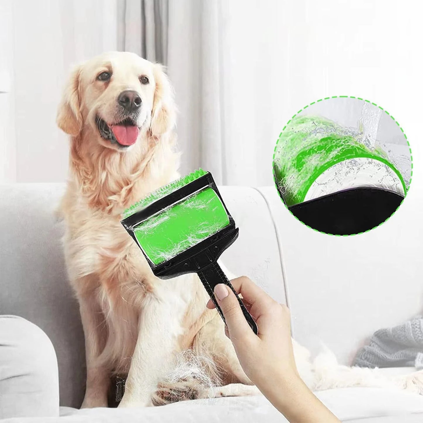 Reusable Clothes Hair Remover Roller Brush for Pet Hair Lint Sticking Cleaning on Clothes Furniture Car Seats Home Use