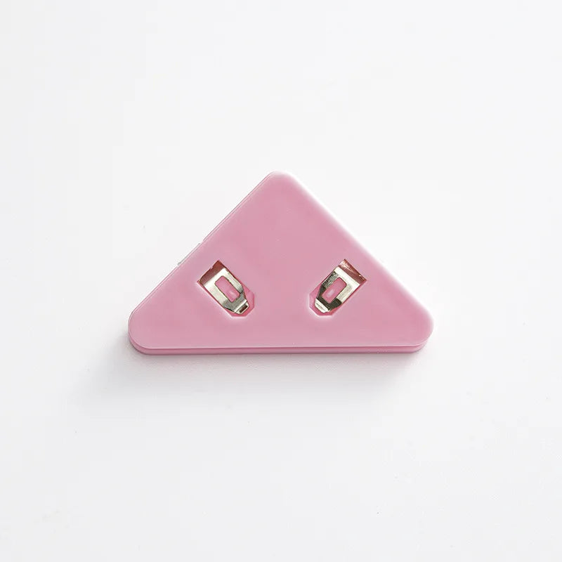10Pcs Triangle Corner Clips File Paper Clip File Index Photo Clamp Page Holder Stationery Multifunctional Office Desk Organizer