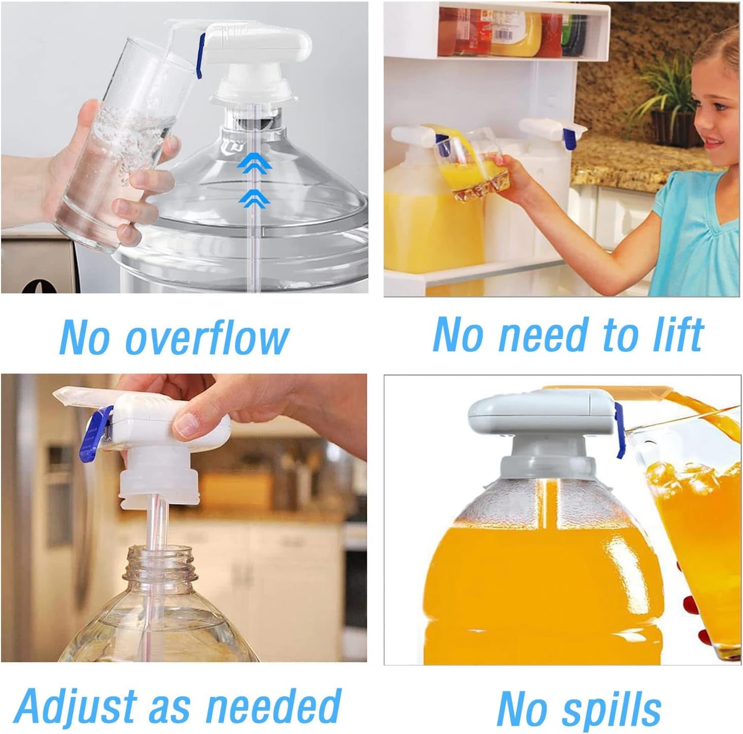 Electric Tap, Automatic Drink Dispenser - Portable, Suitable for Home and Outdoor Kitchens (2 Pack)