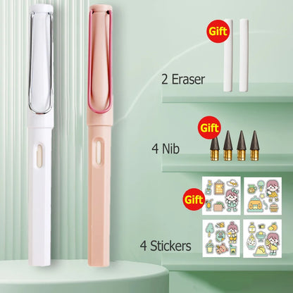 HB Eternal Pencil Set Mechanical Pencil Super Cheap No Need to Sharpen Easy to Wipe DIY Kawaii Korean Stationery School Supplies